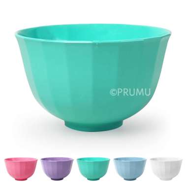 PRUMU Mangkok Plastik 4 inch - Mangkok Kecil - Mangkok Saji - Mangkok Nasi - Hino M2104 Hijau Tosca