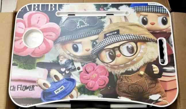 MEJA BELAJAR LIPAT LABUBU//MEJA BELAJAR PORTABLE 1e