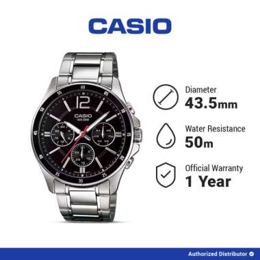 Casio General Jam Tangan Pria Analog MTP-1374D-1AVDF Original
