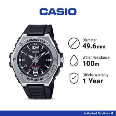 Casio General Jam Tangan Pria Analog MWA-100H-1AVDF Original