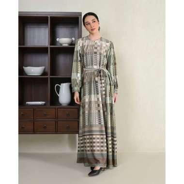 Geulis.id EVIRLY DRESS / MAXY DRESS / PRINTED DRESS (3 warna) L BROWN