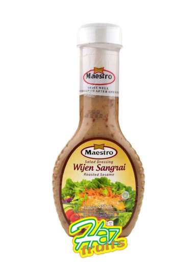 Maestro Roasted Sesame Salad Dressing Botol 237 Ml | Wijen Sangrai