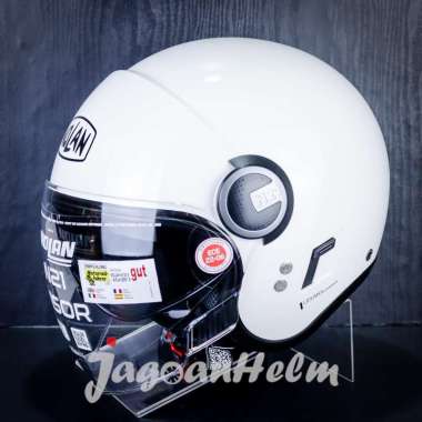 NOLAN HELM N21 #05 VISOR CLASSIC | METAL WHITE | HALF FACE M