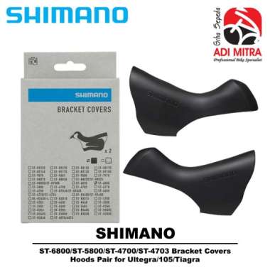 Shimano ST-6800/ST-5800/ST-4700/ST-4703 Hoods Pair for Ultegra/105/Tiagra Bracket Covers Karet Brift