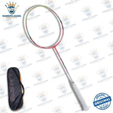 RAKET BADMINTON LINING WINDSTROM 72 power & speed ORIGINAL Raket+cover saja Pink/speed