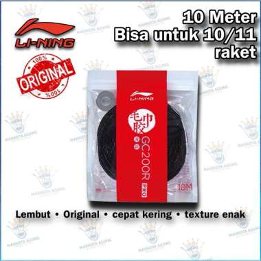 GRIP HANDUK / KAIN Raket Badminton bulutangkis / tennis ORIGINAL LINING 10 meter Gulungan merah biru
