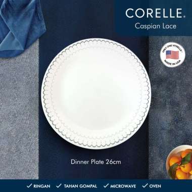 Corelle Caspian Lace Plate & Bowl / Piring & Mangkuk Makan Luncheon Plate