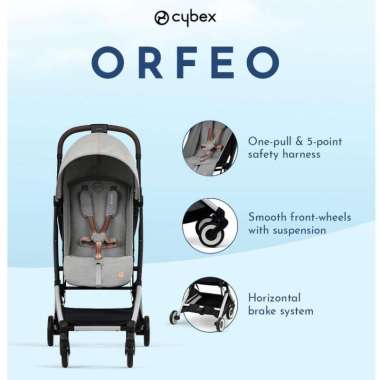 Stroller Kereta Dorong Bayi Cybex Orfeo Cabin Compact Size Original OCEAN BLUE NAVY