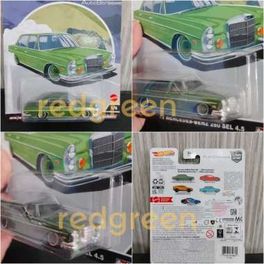 mainan anak diecast Hotwheels Premium Auto Strasse 72 Mercedes Benz 280 Sel 4.5