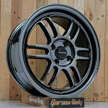 VELG MOBIL RING 16 ENKEI RPF1 BLACK CHROAM UTK JAZZ BRIO MOBILIO YARIS