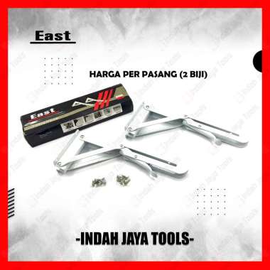 EAST Folding Bracket - Siku Rak Lipat Penyangga Rak Papan Meja Dinding Furniture 12 INCH