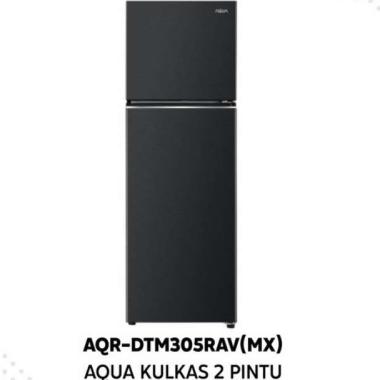 AQUA KULKAS 2 PINTU AQR-DTM305RAV(MX) Twin Inverter Turbo Cooling