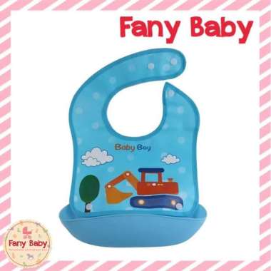 Baby Safe BIB02 Baby Safe Foldable Slaber Blue Truck
