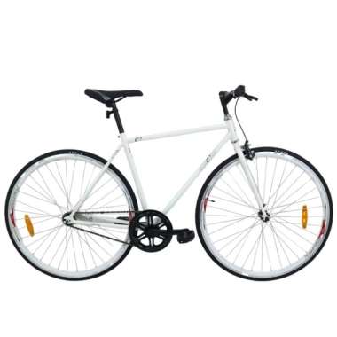 Sepeda Fixie United Soloist 01 700C Rem Torpedo Putih Abu