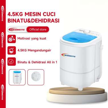 MAIMEITE 4.5KG Mini Mesin Cuci Washing Machine Portable Mini Hemet Energi
