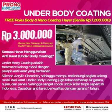 Under Body Coating free Poles Body (New Customer)