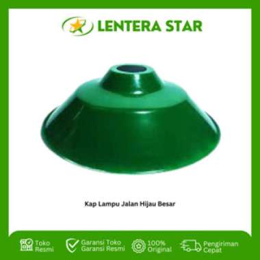 Kap Lampu Jalan Hijau Besar