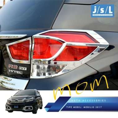Garnish Lampu Stoplamp / List Lampu Belakang Chrome New Mobilio RS