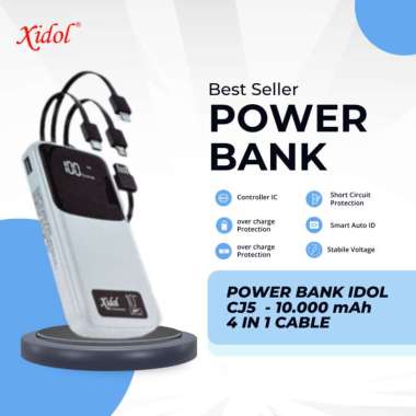 POWER BANK XIDOL CJ5 - 10.000 mAh BERGARANSI