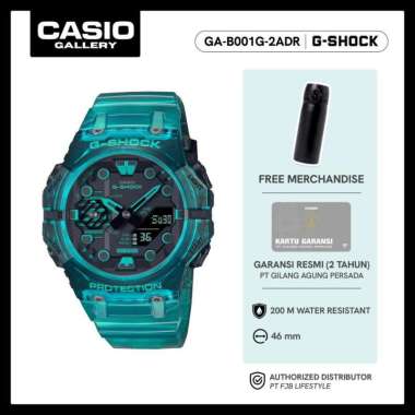 G-Shock Jam Tangan Pria GA-B001G-2ADR Analog Digital Water Resistance Transparent Tosca