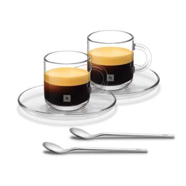 Nespresso Vertuo Lungo Coffee Cups & Spoons / Cangkir Kopi & Sendok