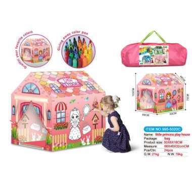 Tenda Anak Perempuan | Tenda Princess Anak | Tenda Castle jumbo | Playhouse Anak | Tenda Istana Prin