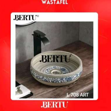 WASTAFEL CUCI TANGAN TANAM ATAS MEJA TOP TABLE VINTAGE BASIN 708 BERTU