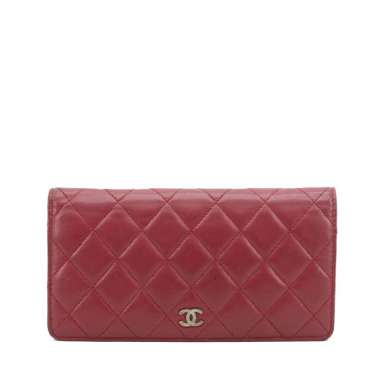 Chanel Long Wallet Bifold Red I15567C