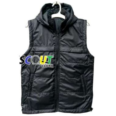 Rompi Parasut Vest Parasut Jaket Motor Jaket Parasut Waterproof Unisex Hitam XXL