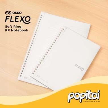 OSSO Flexo Soft Ring PP Notebook A5 B5 Buku Binder B5 GRID