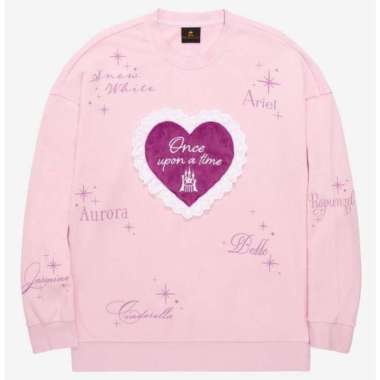 Disney Princess Once Upon a Time Heart Crewneck Size S