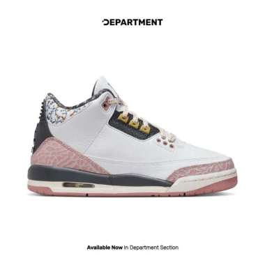 Sepatu Sneakers Unisex NIKE AIR JORDAN 3 RETRO (GS) 'VINTAGE FLORAL' 441140100 ORIGINAL 36