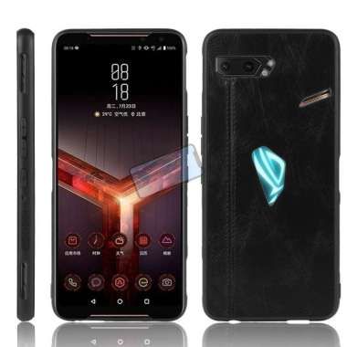 Case Asus ROG Phone 2 Soft Case Luxury Premium Leather anti-shock Case Rog Phone ll Hitam
