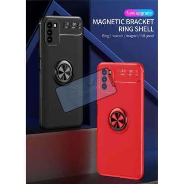 Case Xiaomi Poco M3 Magnetic Ring Soft Case Original Auto Focus Case Biru