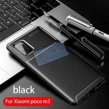 Case Xiaomi Poco M3 Original Shockproof Case Poco M3 Soft Case Poco M3 Hitam