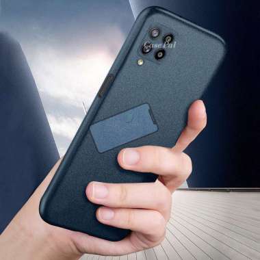 Premium Case Slim Matte Sandstone Case Samsung Galaxy M22 l M32 l A12 Soft Case A12 Biru