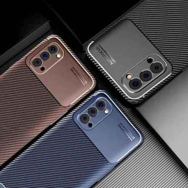 Original Case Shockproof Case Oppo Reno 4 4G Soft Case Reno4 Indo Biru