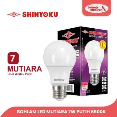 LAMPU BOHLAM LED SHINYOKU MUTIARA 7W PUTIH 6500K