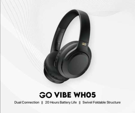 Headset Fantech GO VIBE WH05 Bluetooth Wireless Black