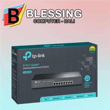 TPLINK SWITCH 8 Port TL SG1008 Gigabit Besi / Rackmount Switch