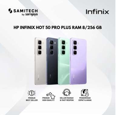 HP INFINIX HOT 50 PRO PLUS RAM 8/256GB - BERGARANSI GRAY