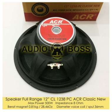 Speaker Full Range 12 12in 12 inch ACR 1238 CL PC ACR Classic Line