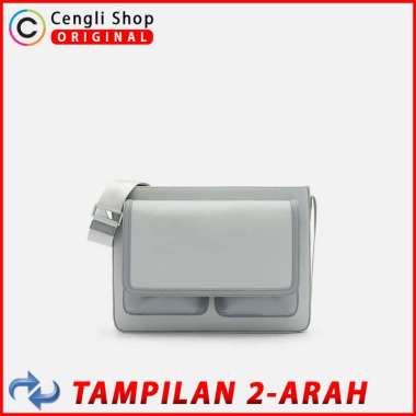 TAS PEDRO SELEMPANG PRIA ORIGINAL SLING BAG ABU GREY PM010