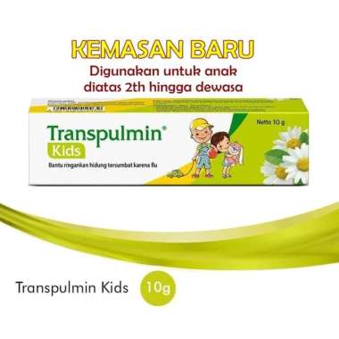 PERA168 TRANSPULMIN KIDS BALSAM KELUARGA ANAK REMAJA & DEWASA 10gr / 20gr 20gr