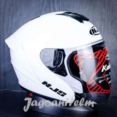 HELM NJS KAIROZ V1 SOLID | WHITE | SINGLE VISOR - XL