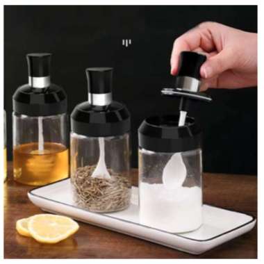 Botol sendok bumbu dapur penyimpanan tempat bumbu dapur botol bumbu dapur garam botol bumbu dapur