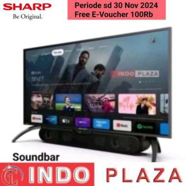TV SHARP 42 Inch 2T-C42EG1i-SB SOUNDBAR SMART GOOGLE ANDROID TV -MEDAN