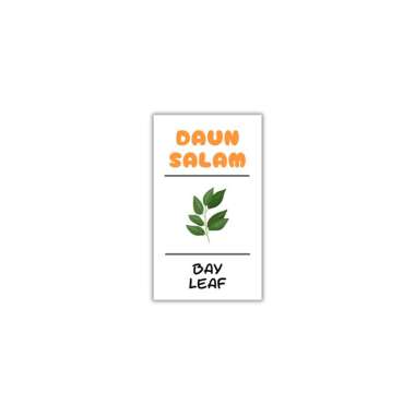 KIMSHOP Label Stiker Bumbu Dapur Vynil Sticker Warna Botol Rempah Aesthetic Waterproof Tahan Air DAU