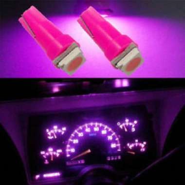Lampu LED T5 - Lampu T5 LED Panel AC, Speedometer Dashboard Mobil Motor T5 Merah Muda