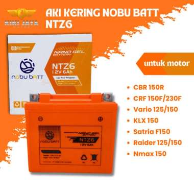 Aki Motor Kering Nobu NTZ6 Vario 125 Vario 150 PCX Nmax New CBR 150 dll